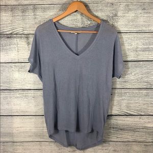 Express One Eleven Blue Hi Lo Top Size Small